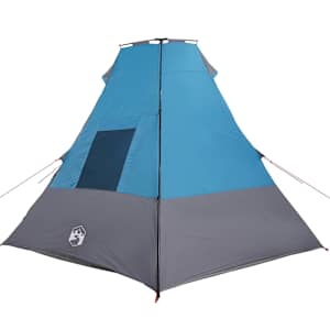 Tipi stan se střechou s úložištěm Modrá 383 x 338 x 217 cm taft - obrázek 5