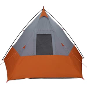 Tipi stan se střechou Šedá a oranžová 383 x 338 x 217 cm taft - obrázek 6