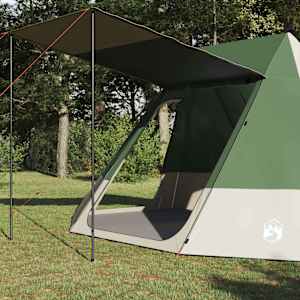 Kempingový stan se střechou Zelená 482 x 360 x 227 cm taft - obrázek 3