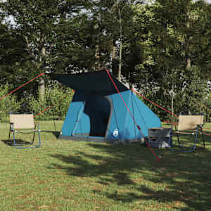 Kamperski šotor s streho Modra 223 x 163 x 130 cm tafeta