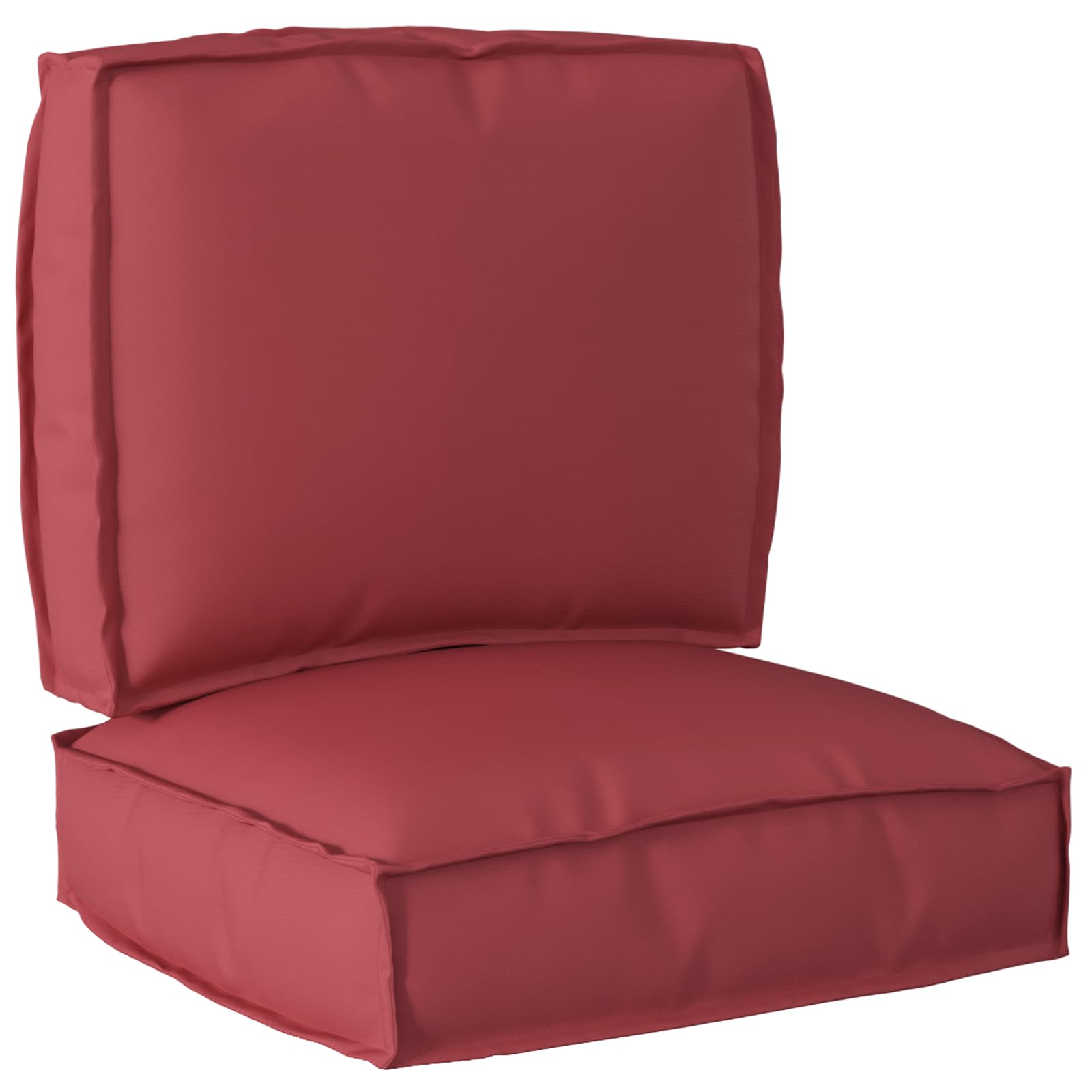 vidaXL Set de perne pentru palet 2 pcs Roșu Vin Material Oxford