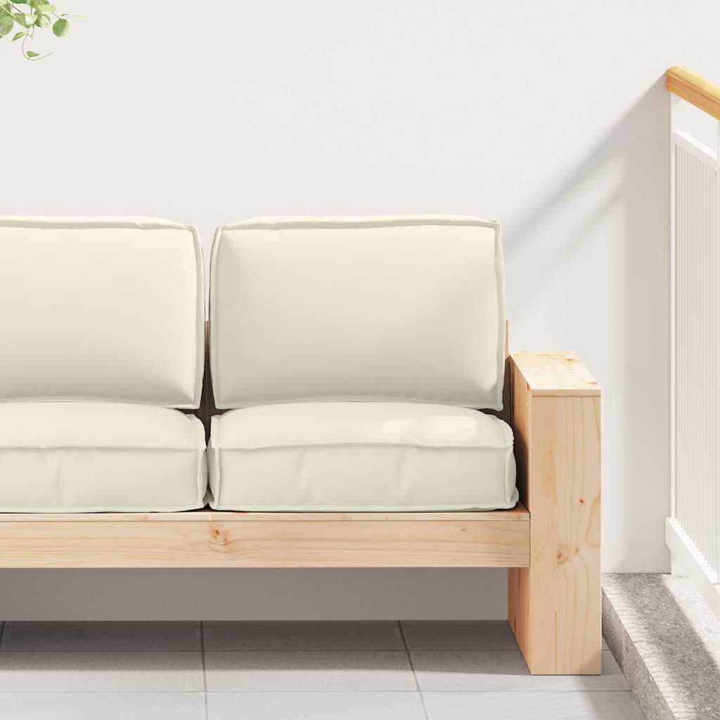 Pallet Padjade Komplekt 2 tk Kreem Oxfordi Kiud Veekindel