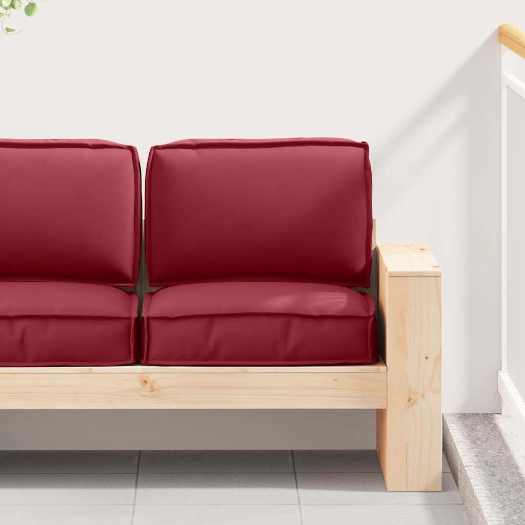 vidaXL Set de perne pentru palet 2 pcs bordo 60 x 60 x 12 cm