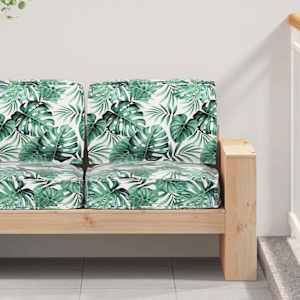 Set blazin za palete 2 pcs Zeleni Listni Vzor Oxford tkanina