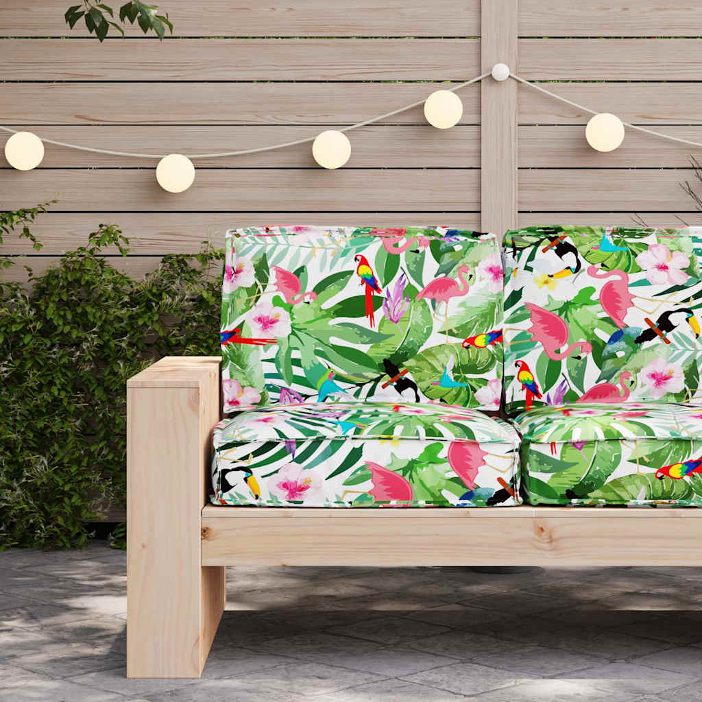 Thumbnail - vidaXL Palettenkissenset 2 pcs Tropischer Dschungel Oxford-Stoff