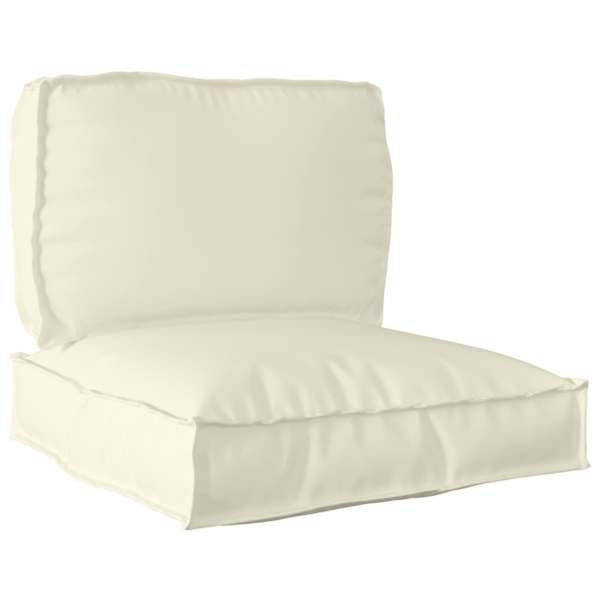 vidaXL Pallet padjakomplekt Oxfordi kangas cream 80 x 80 x 12 cm