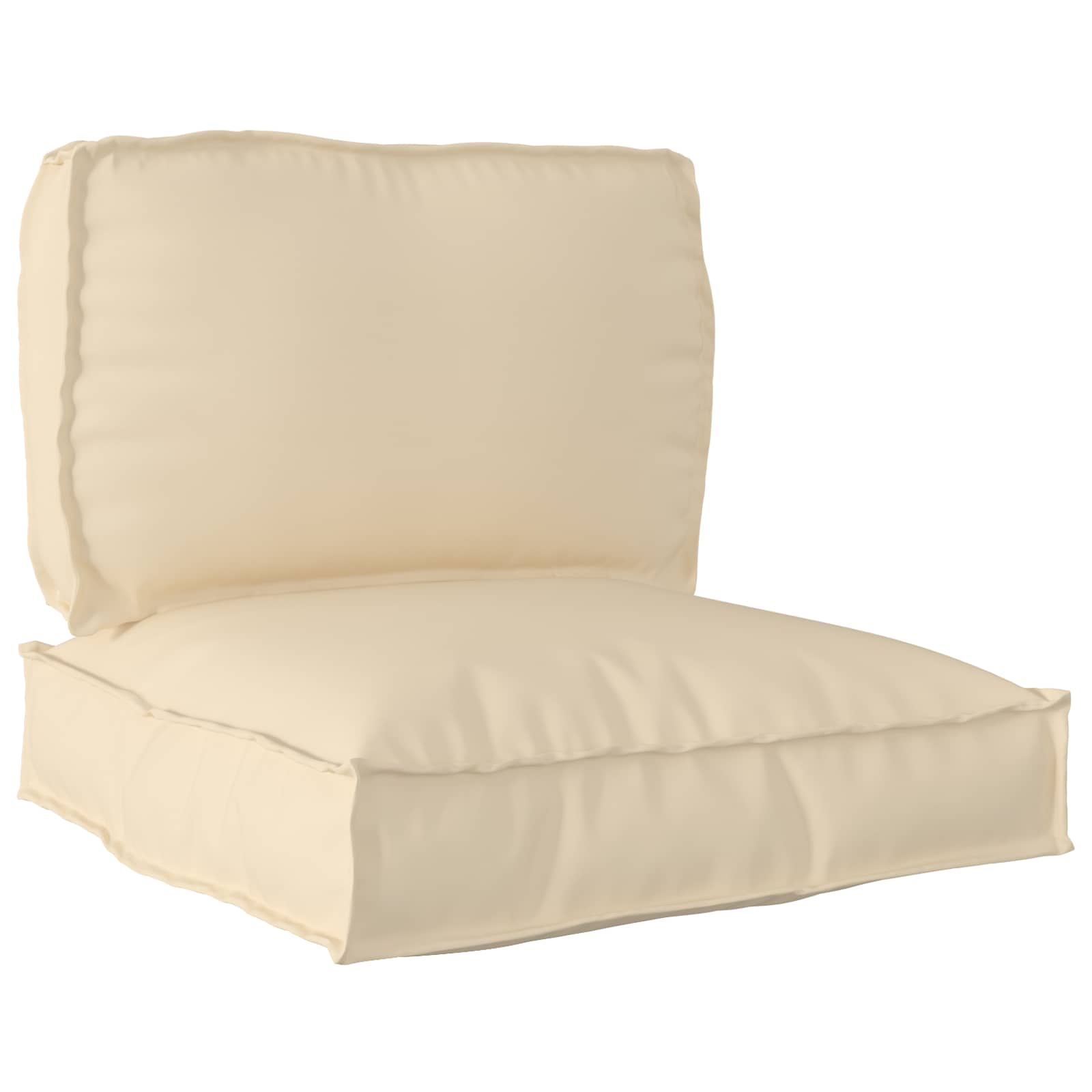 vidaXL Set de perne pentru palet 2 pcs Bej Material Oxford