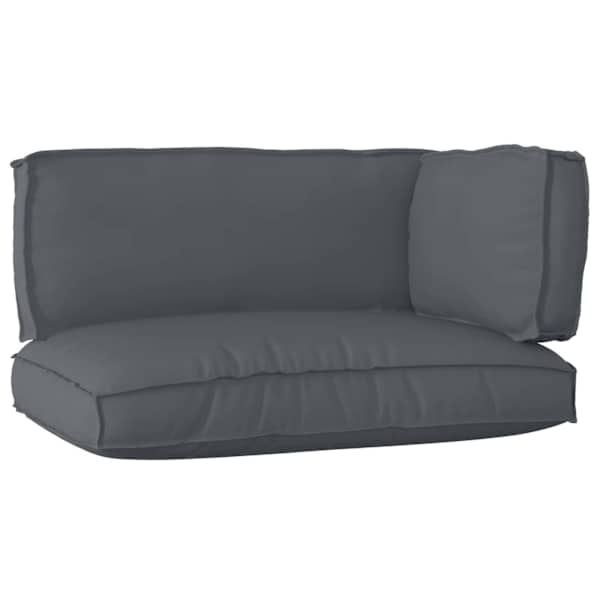 vidaXL Pallet padjakomplekt Oxfordi kangas Antratsiit 120 x 80 x 52 cm