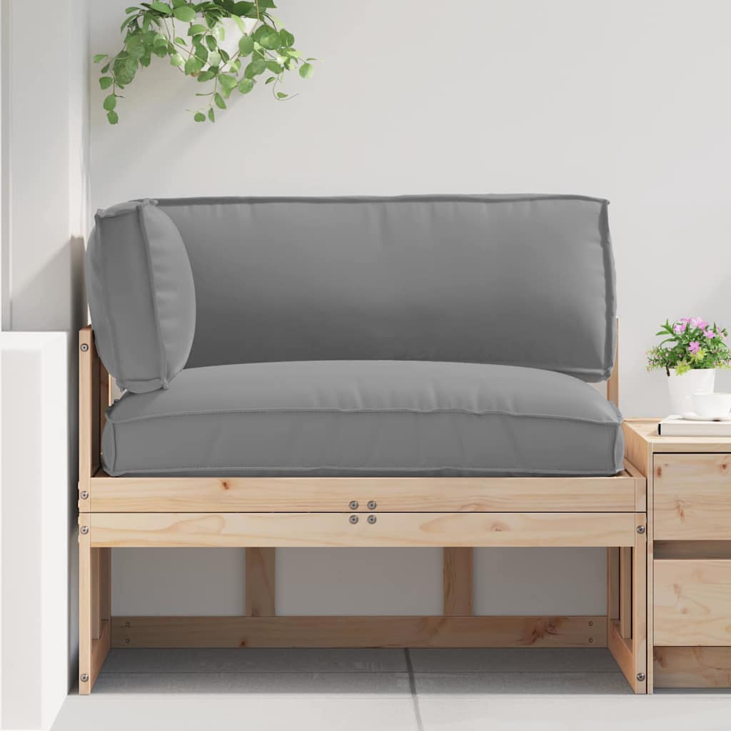 vidaXL Set de perne pentru palet 3 pcs Gri 120 x 80 x 12 cm