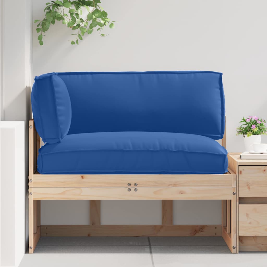 Pallet padjakomplekt 3 tk Kuninglik sinine Polüester Keskmine