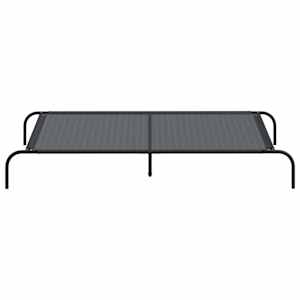 Vyvýšený pelíšek pro psy černý 150x90x20 cm Textilén a ocel - obrázek 4
