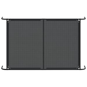 Vyvýšený pelíšek pro psy černý 150x90x20 cm Textilén a ocel - obrázek 6