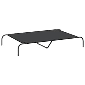 vyvýšený pelíšek pro psy vidaXL černý 130x80x20cm Oxford Fabric a ocel - obrázek 2