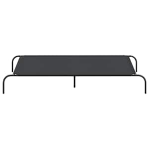 vyvýšený pelíšek pro psy vidaXL černý 150x90x20cm Oxford Fabric a ocel - obrázek 4