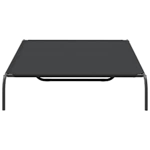 vyvýšený pelíšek pro psy vidaXL černý 150x90x20cm Oxford Fabric a ocel - obrázek 5