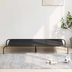 vyvýšený pelíšek pro psy vidaXL černý 150x90x20cm Oxford Fabric a ocel