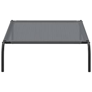 Vyvýšený pelíšek pro psy šedý 110x65x20 cm Textilén a ocel - obrázek 5