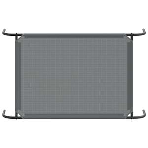 Vyvýšený pelíšek pro psy šedý 110x65x20 cm Textilén a ocel - obrázek 6