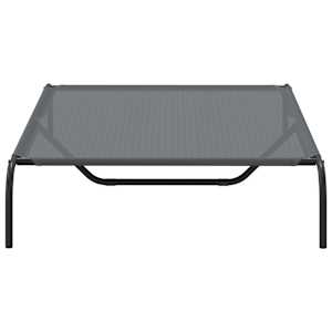 Vyvýšený pelíšek pro psy šedý 130x80x20 cm Textilén a ocel - obrázek 5