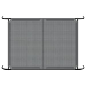 Vyvýšený pelíšek pro psy šedý 130x80x20 cm Textilén a ocel - obrázek 6