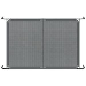 Zvýšený pelíšek pro psy šedý 150x90x20 cm Textilén a ocel - obrázek 6