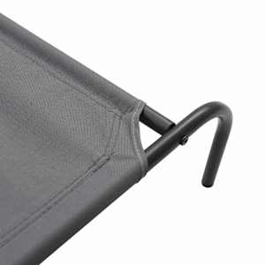 vyvýšený pelíšek pro psy šedý 90x50x20 cm Oxford Fabric a ocel - obrázek 7
