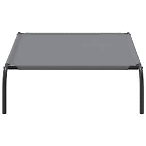 Vyvýšený pelíšek pro psy šedý 110x65x20 cm Oxford Fabric a ocel - obrázek 5