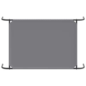 Vyvýšený pelíšek pro psy šedý 110x65x20 cm Oxford Fabric a ocel - obrázek 6