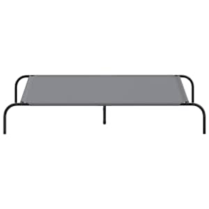 vyvýšený pelíšek pro psy šedý 130x80x20 cm Oxford Fabric a ocel - obrázek 4