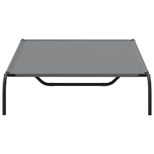 vyvýšený pelíšek pro psy šedý 130x80x20 cm Oxford Fabric a ocel - obrázek 5