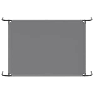 vyvýšený pelíšek pro psy šedý 130x80x20 cm Oxford Fabric a ocel - obrázek 6