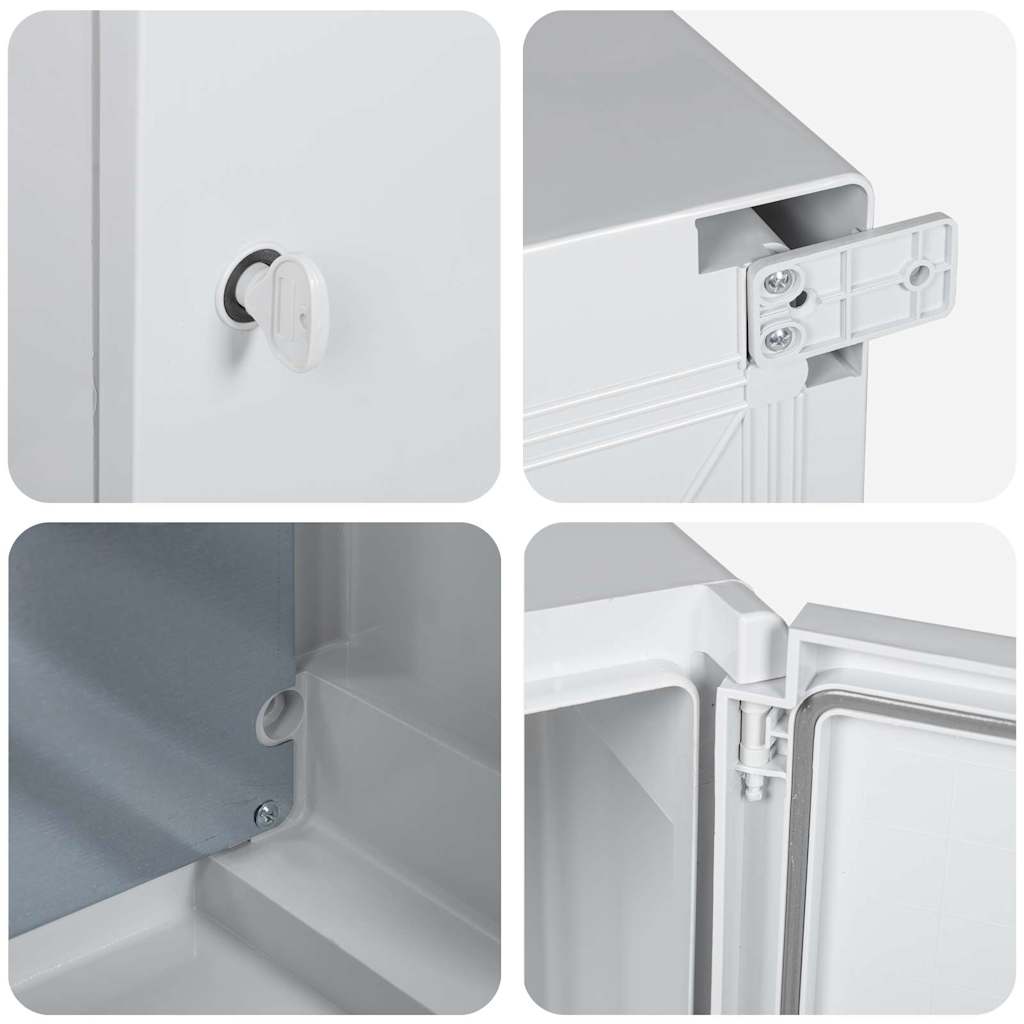 Vezérlőszekrény Szürke 30 x 16.5 x 40 cm ABS Műanyag 