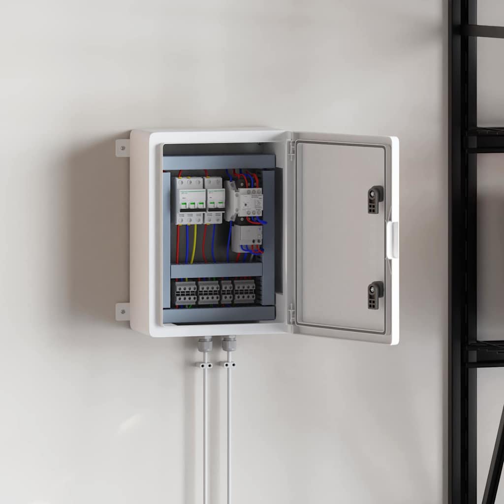 vidaXL Cabinet de Control Gri 30 x 16.5 x 40 cm Plastic ABS