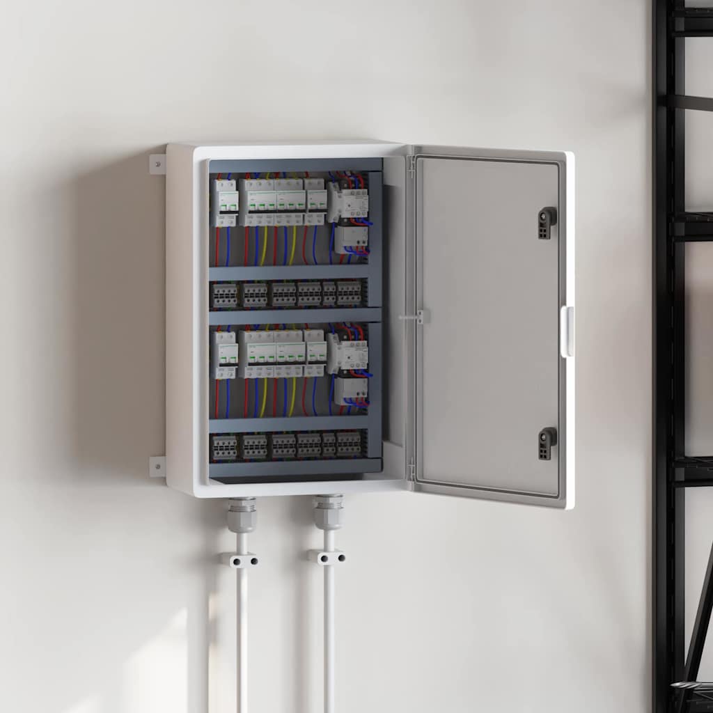 vidaXL Cabinet de Control Gri 40 x 20 x 60 cm Plastic ABS