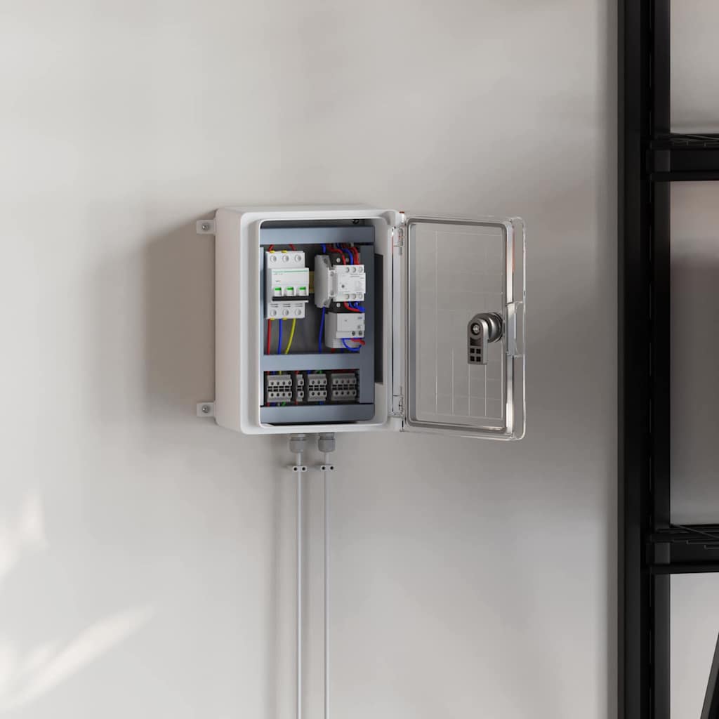 Vezérlőszekrény Szürke 18 x 13 x 24 cm ABS Műanyag 