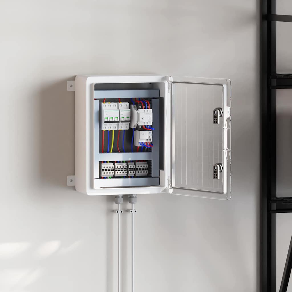 vidaXL Centrala de control IP65 Rezistentă la apă Gri 30x19,5x40 cm Plastic ABS