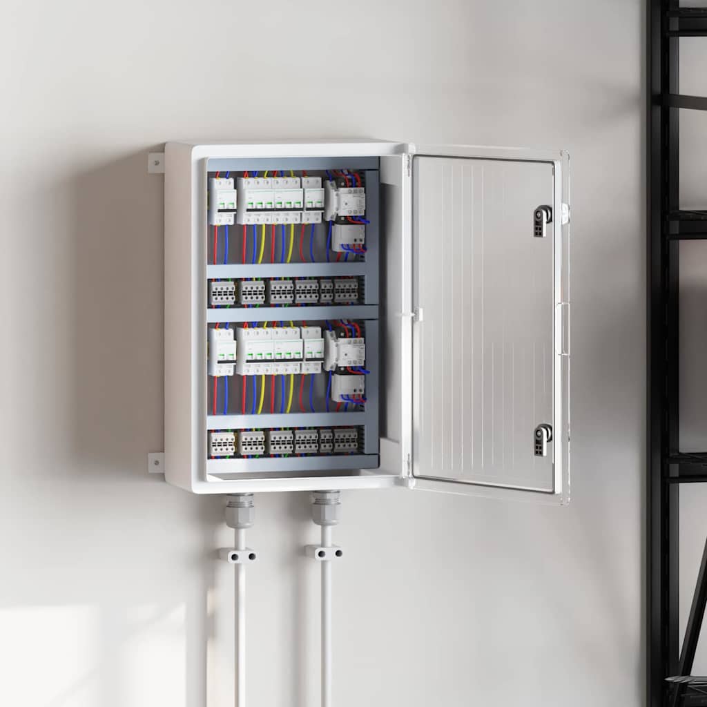 vidaXL Cabinet de Control Gri 40 x 20 x 60 cm Plastic ABS