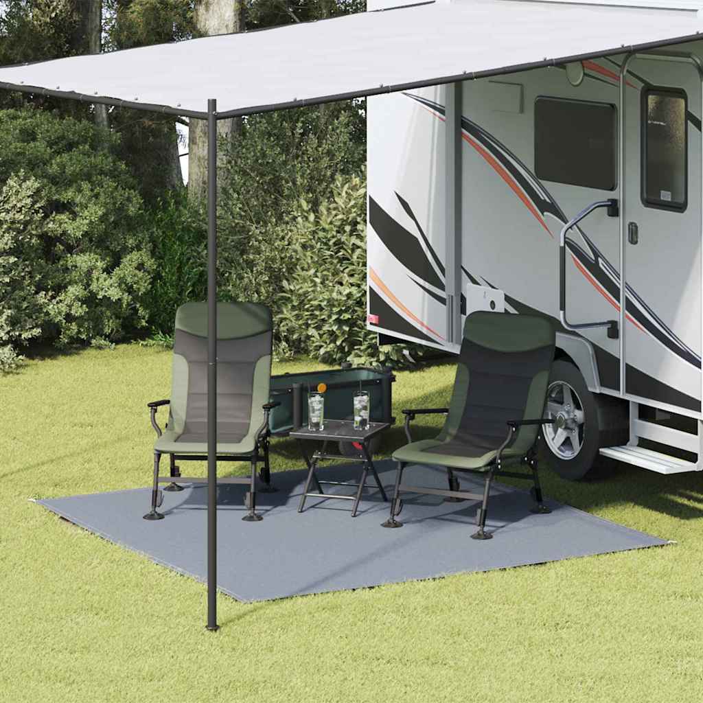 vidaXL Covoare pentru Cort Albastru și Gri 250 x 250 cm Polietilenă