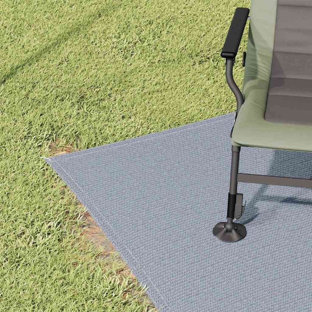 Koberce do stanu Modrý a šedý 250 x 250 cm Polyethylen - obrázek 3