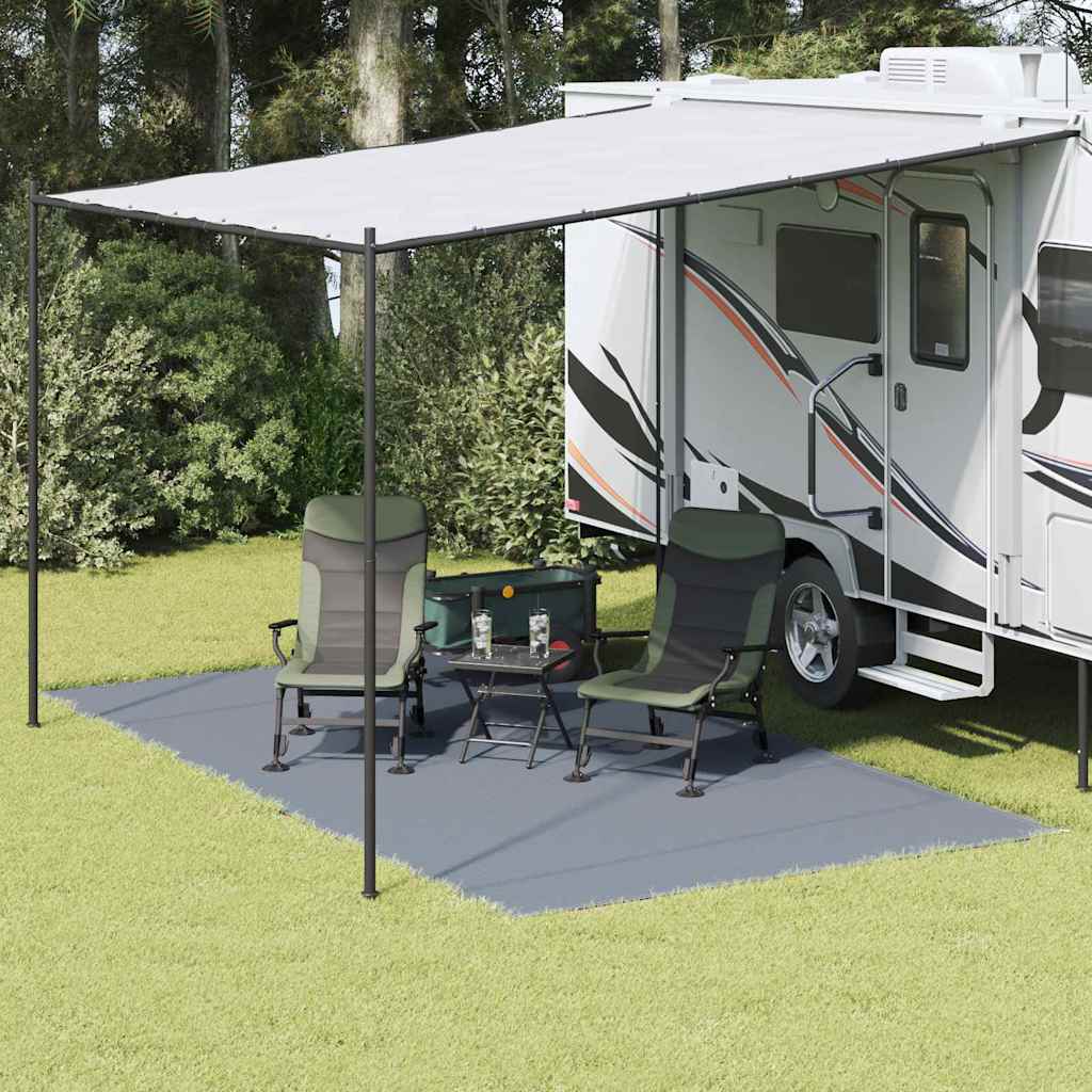 vidaXL Covoare pentru Cort Albastru și Gri 450 x 250 cm Polietilenă