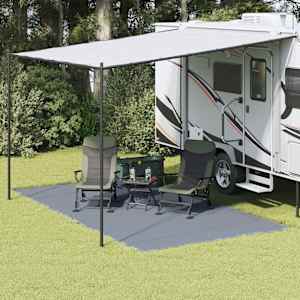 Preproga za šotor Modra in siva 450 x 250 cm Polietilen