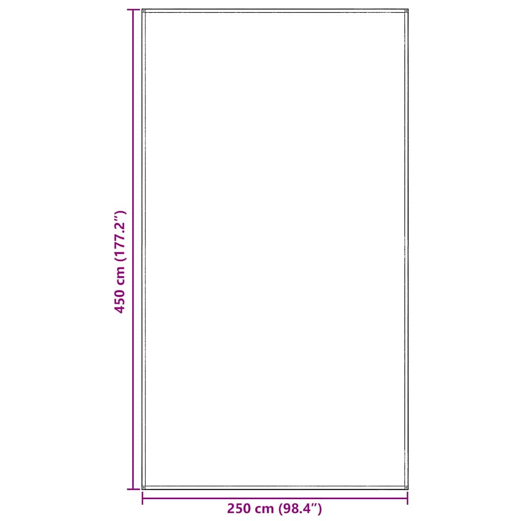 Koberce do stanu Modrý a šedý 450 x 250 cm Polyethylen - obrázek 9