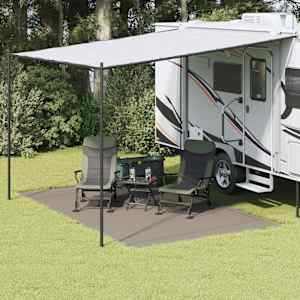 Preproga za šotor Svetlo siva 400 x 250 cm Polietilen