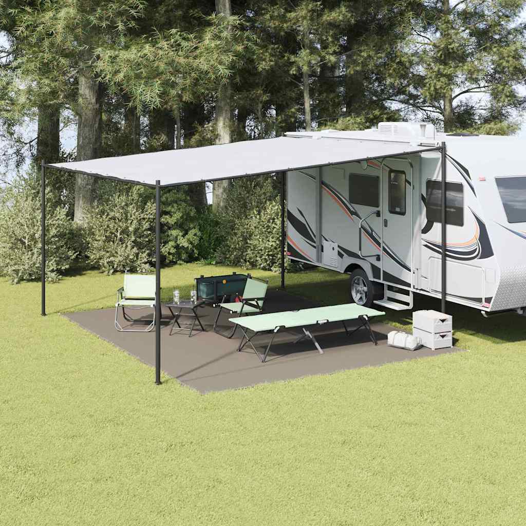 Preproga za šotor Svetlo siva 500 x 400 cm Polietilen