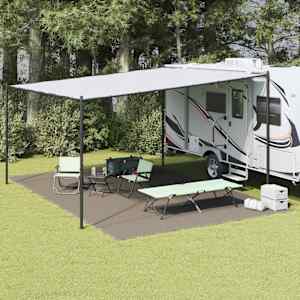 Preproga za šotor Svetlo siva 600 x 400 cm Polietilen