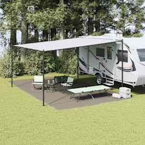 Preproga za šotor Svetlo siva 700 x 400 cm Polietilen