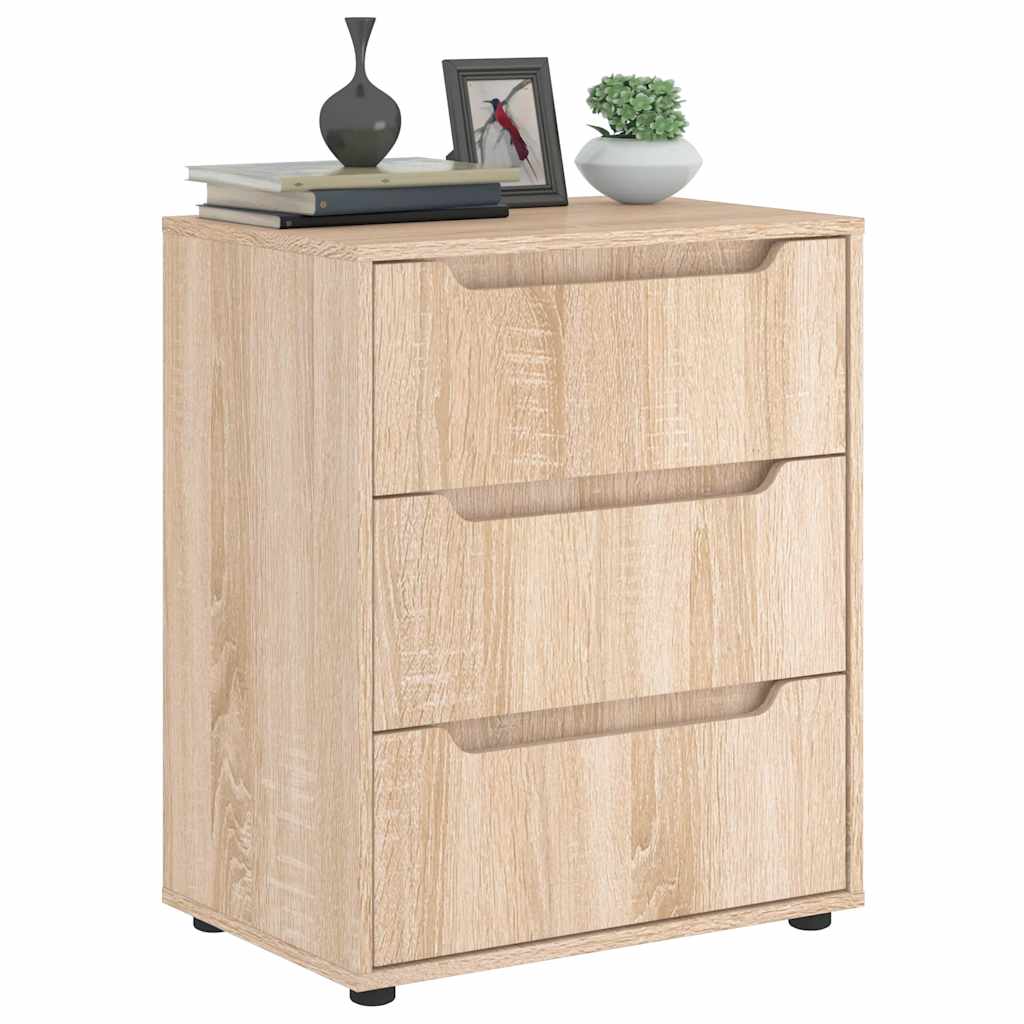 vidaXL Sideboard VISNES Sonoma-Eiche 60x40x73 cm Holzwerkstoff