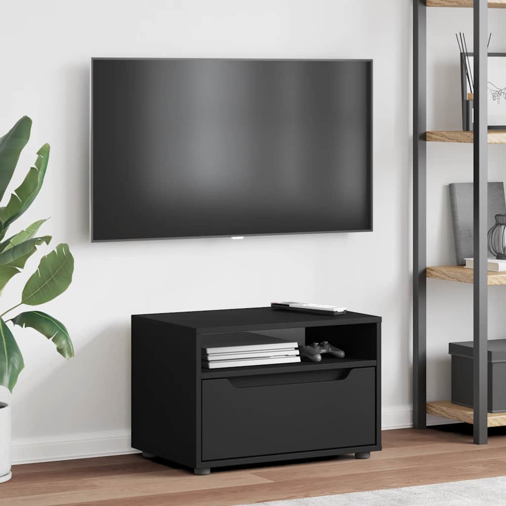 vidaXL VISNES fekete szerelt fa TV-szekrény 45x40x50 cm