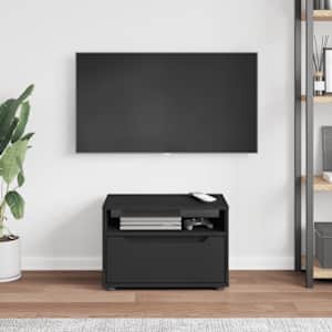 TV skříňka VISNES černý 60x40x38 cm kompozitní dřevo - obrázek 4
