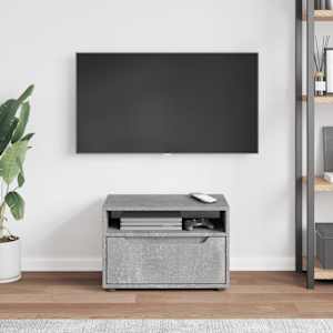 TV skříňka VISNES betonově šedá 60x40x38 cm kompozitní dřevo - obrázek 3